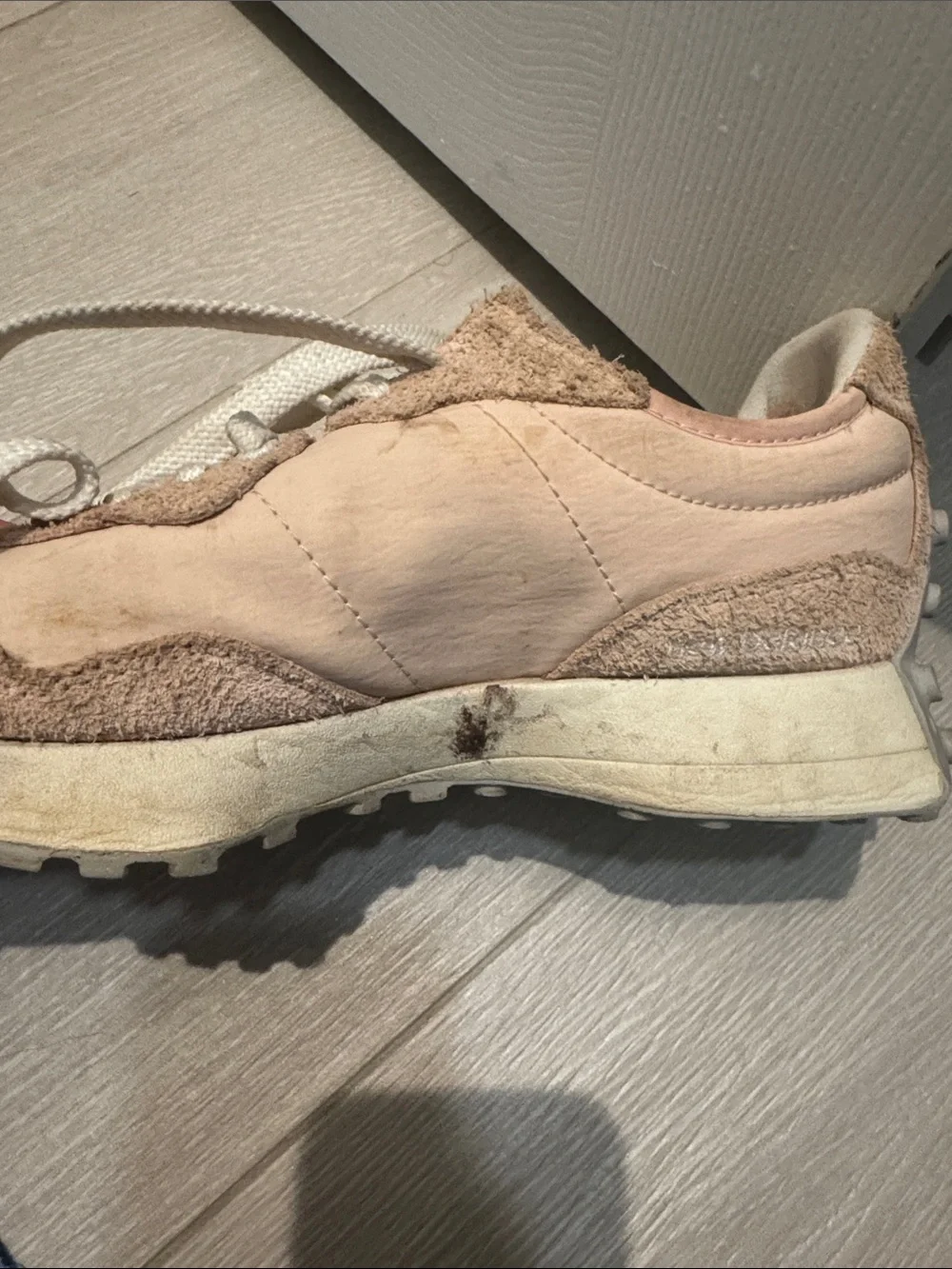 New Balance Pink and White Women's Sneakers